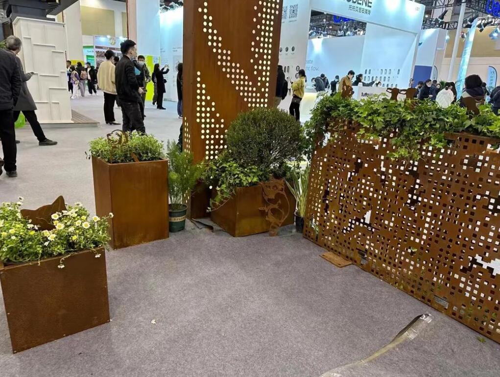 比如耐候钢花箱